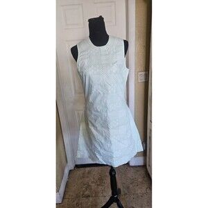 Julia Amory Green Size Medium Patriotic Two Tone Knee Length Sleeveless Dress Sm